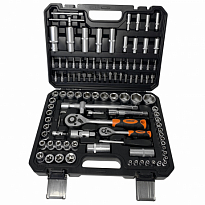 Набор инструмента универсальный 1/4", 1/2"DR 6-гр Cr-V МАСТЕР 108пр